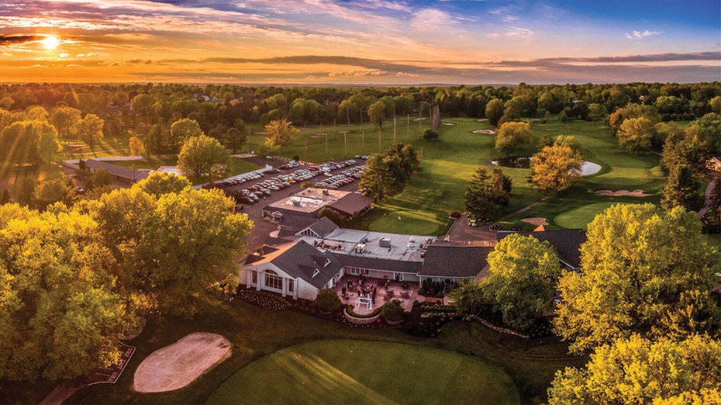 aerial view of the course