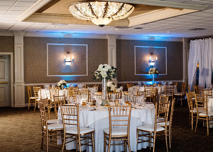 banquet table inside ballroom
