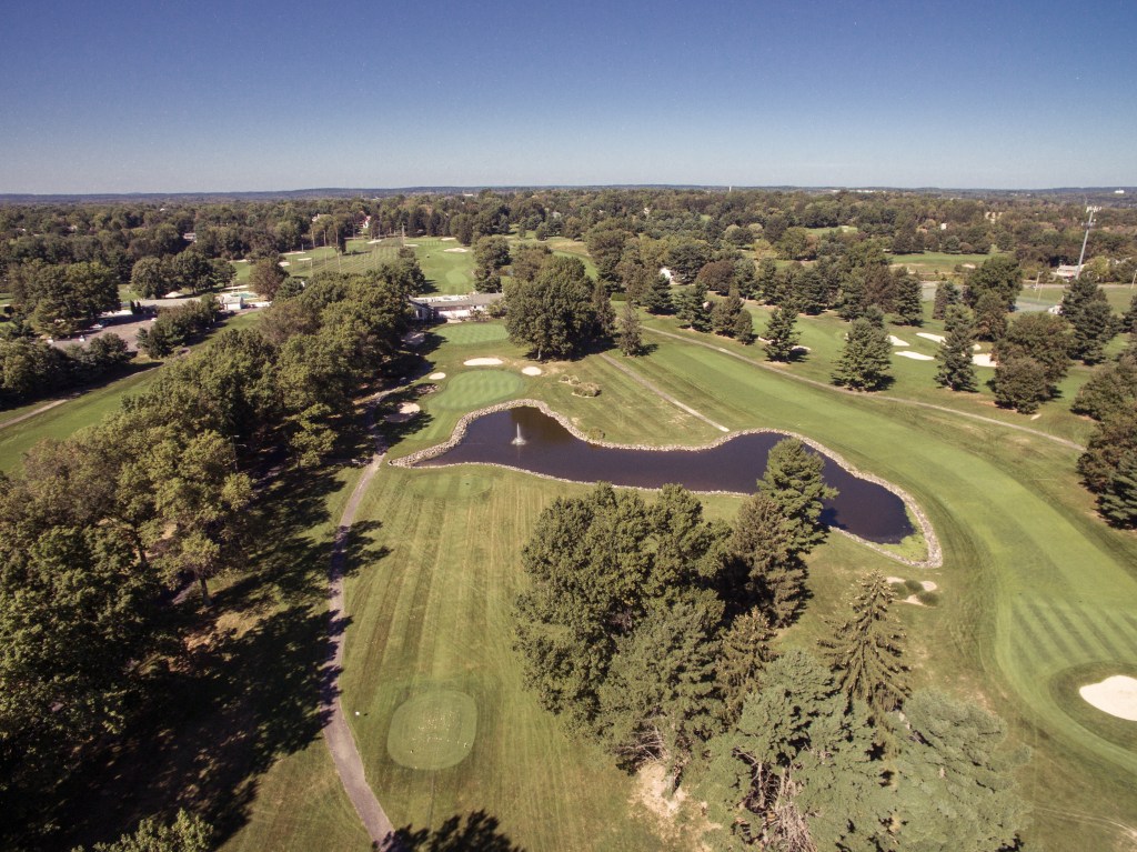 aerial view of course
